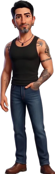 GarciaAvatar, o avatar do Rafael Garcia, de corpo inteiro